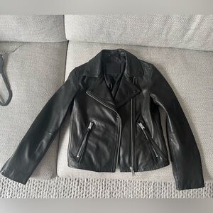 Allsaints Dalby Leather Jacket size 6 EUC